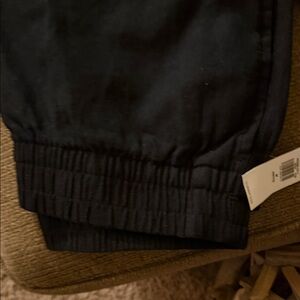 Old Navy Black and navy petite linen pants